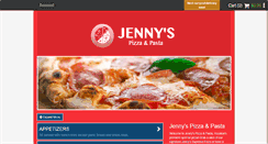 Desktop Screenshot of jennyspizzaandpasta.com